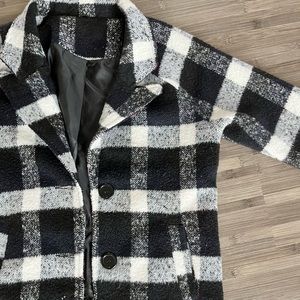 Plaid kids coat